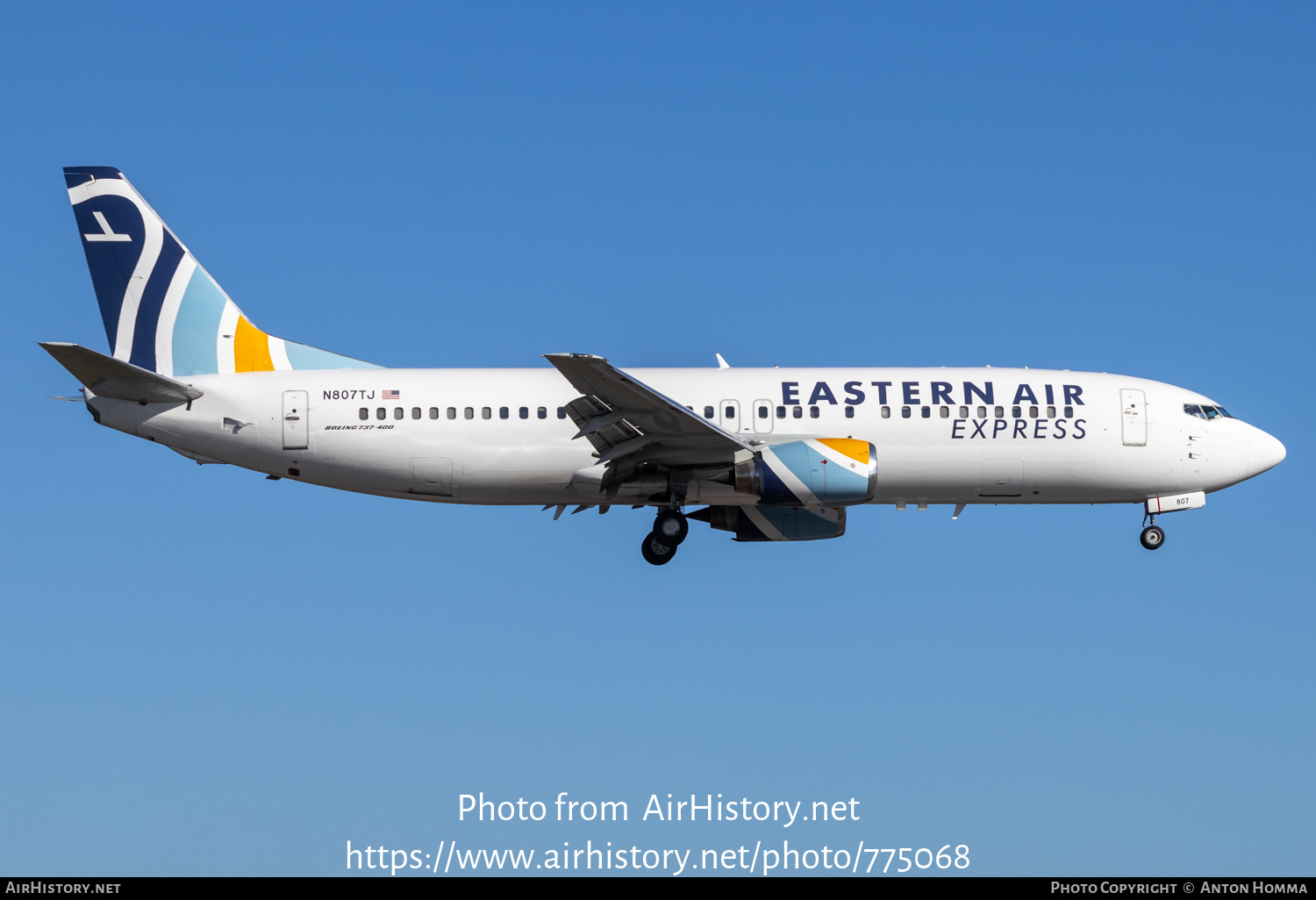 Aircraft Photo of N807TJ | Boeing 737-4Q8 | Eastern Air Express | AirHistory.net #775068