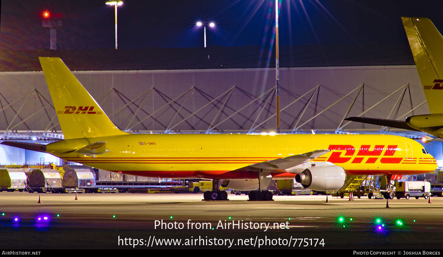 Aircraft Photo of G-BMRI | Boeing 757-236 | DHL International | AirHistory.net #775174