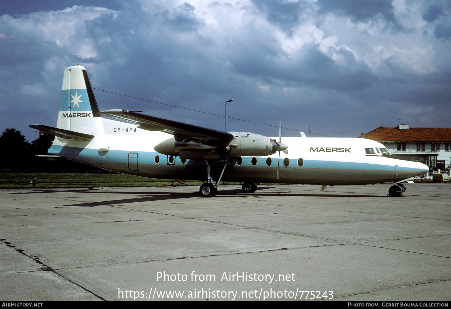 Aircraft Photo of OY-APA | Fokker F27-500 Friendship | Maersk Air | AirHistory.net #775243