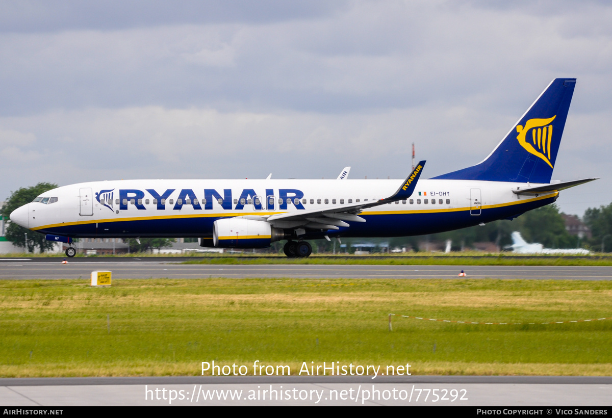 Aircraft Photo of EI-DHY | Boeing 737-8AS | Ryanair | AirHistory.net #775292