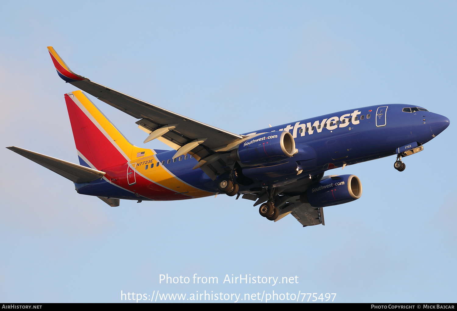 Aircraft Photo of N7723E | Boeing 737-76N | Southwest Airlines | AirHistory.net #775497