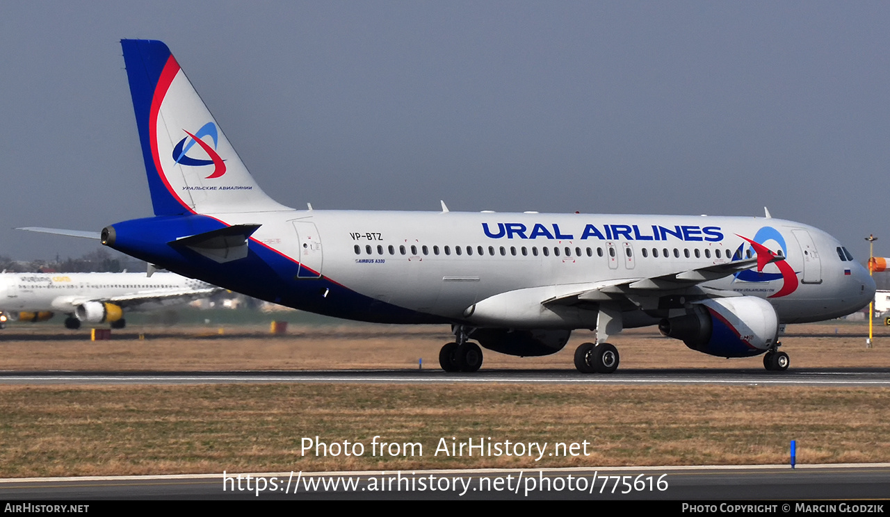 Aircraft Photo of VP-BTZ | Airbus A320-214 | Ural Airlines | AirHistory.net #775616