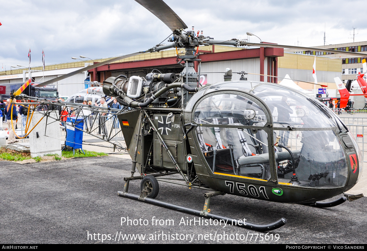 Aircraft Photo of 7501 | Sud SE-3130 Alouette II | Germany - Army | AirHistory.net #775619