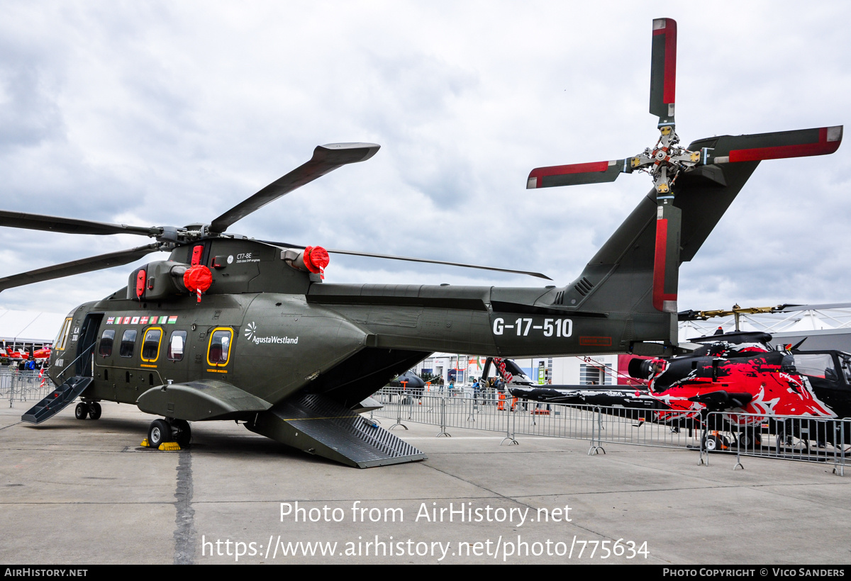 Aircraft Photo of G-17-510 | EHI EH101-510 | AgustaWestland | AirHistory.net #775634