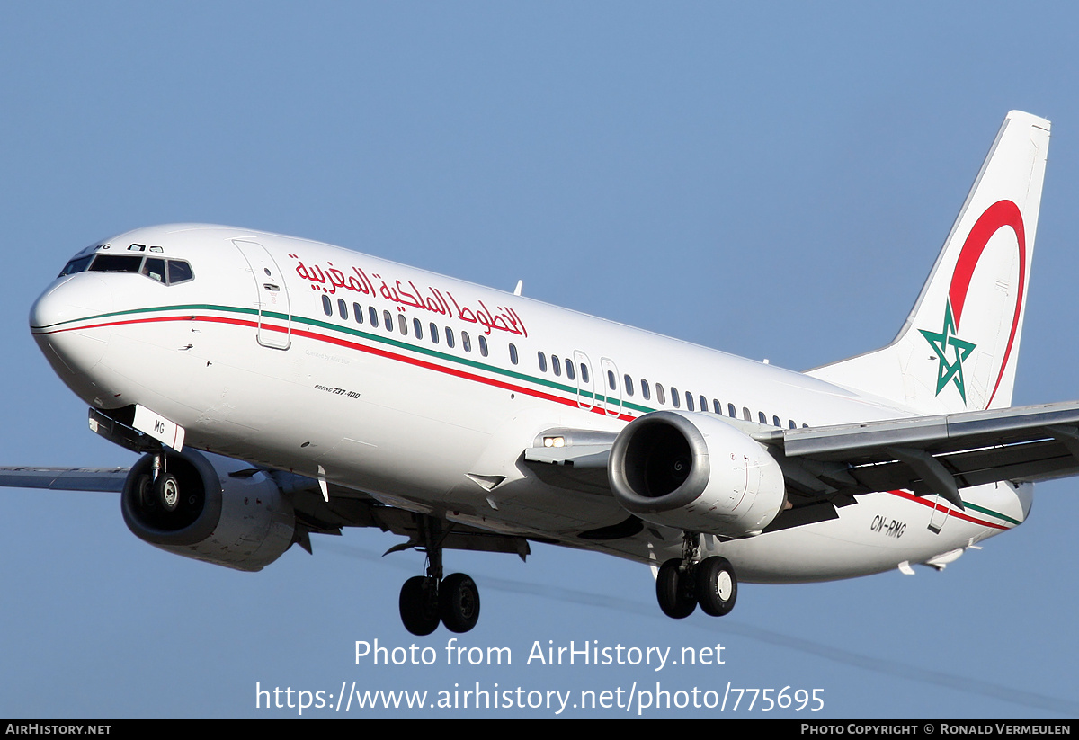 Aircraft Photo of CN-RMG | Boeing 737-4B6 | Royal Air Maroc - RAM | AirHistory.net #775695