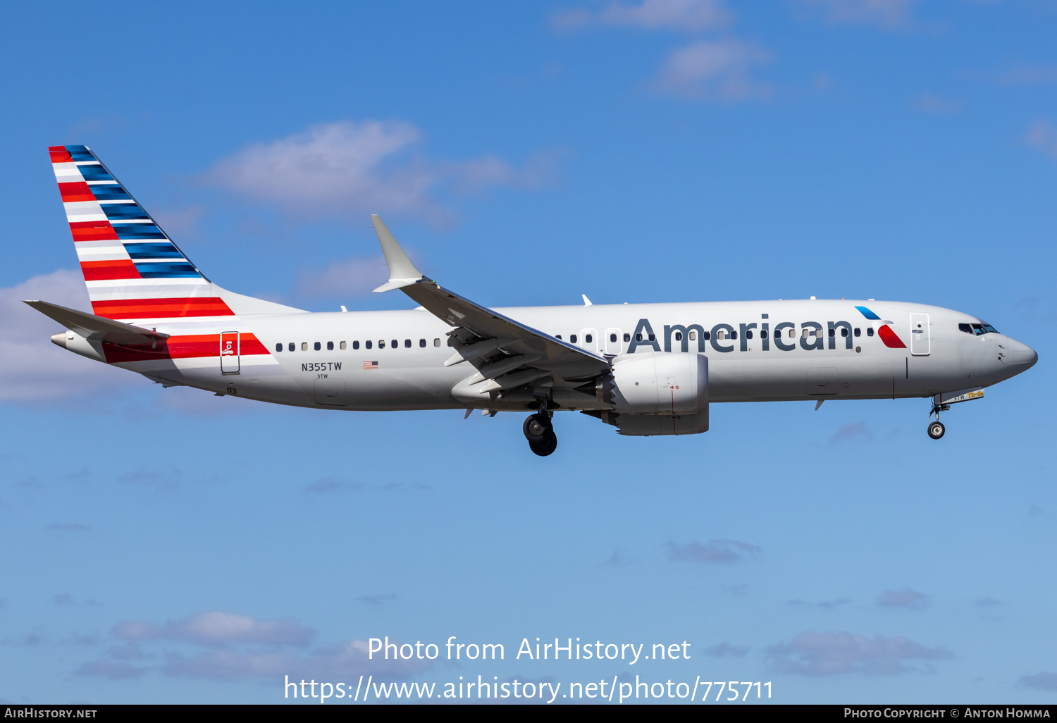 Aircraft Photo of N355TW | Boeing 737-8 Max 8 | American Airlines | AirHistory.net #775711