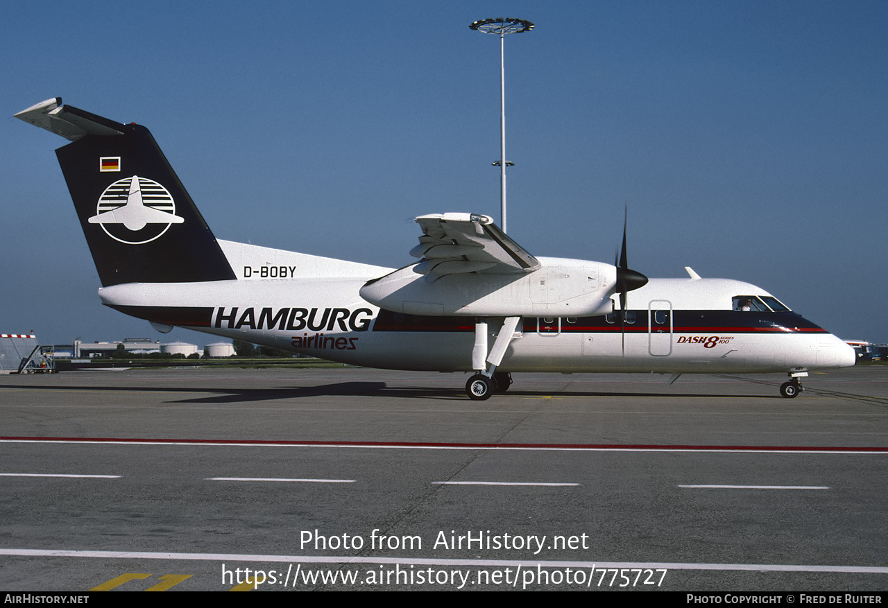 Aircraft Photo of D-BOBY | De Havilland Canada DHC-8-102 Dash 8 | Hamburg Airlines | AirHistory.net #775727