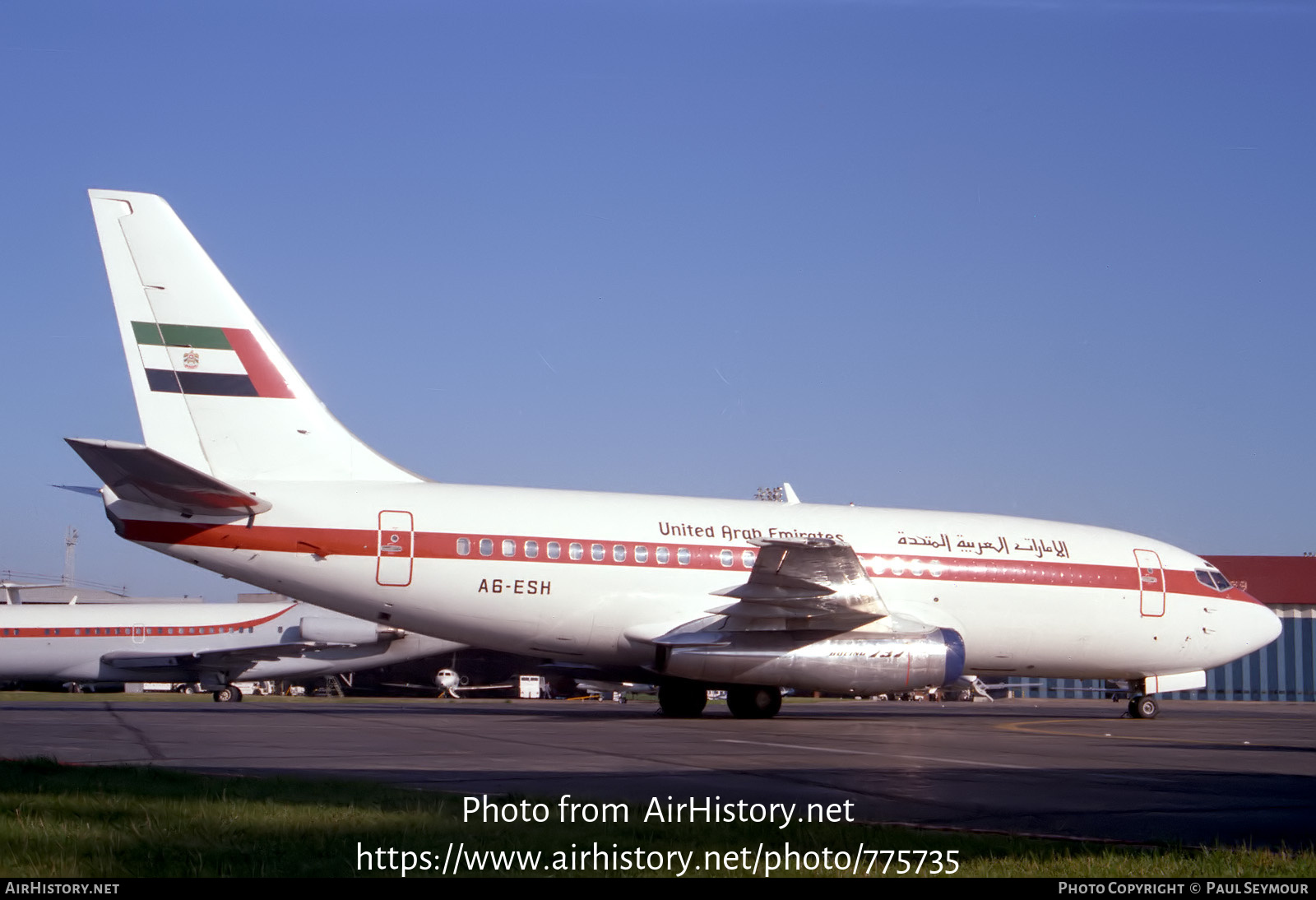 Aircraft Photo of A6-ESH | Boeing 737-2W8/Adv | United Arab Emirates Government | AirHistory.net #775735