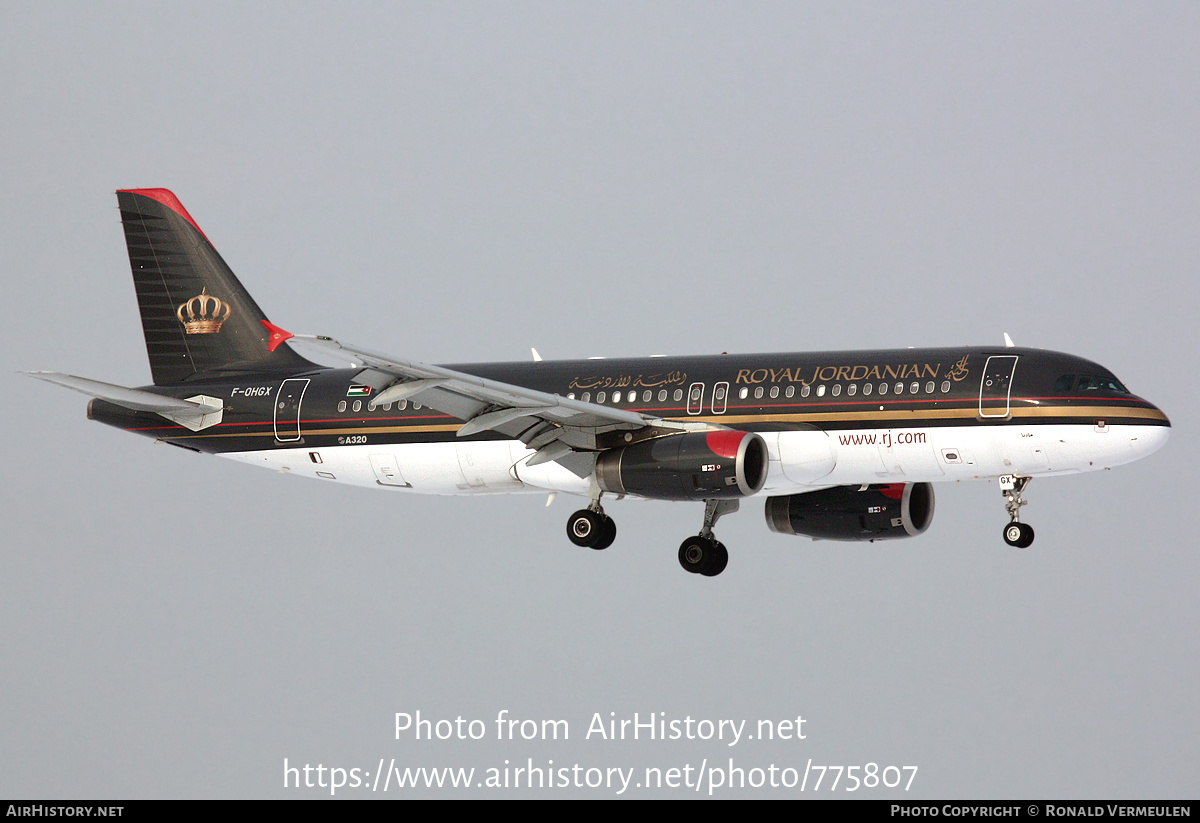 Aircraft Photo of F-OHGX | Airbus A320-232 | Royal Jordanian Airlines | AirHistory.net #775807