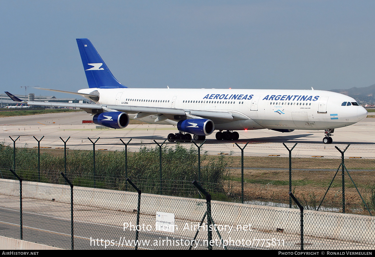 Aircraft Photo of LV-ZRA | Airbus A340-211 | Aerolíneas Argentinas | AirHistory.net #775811