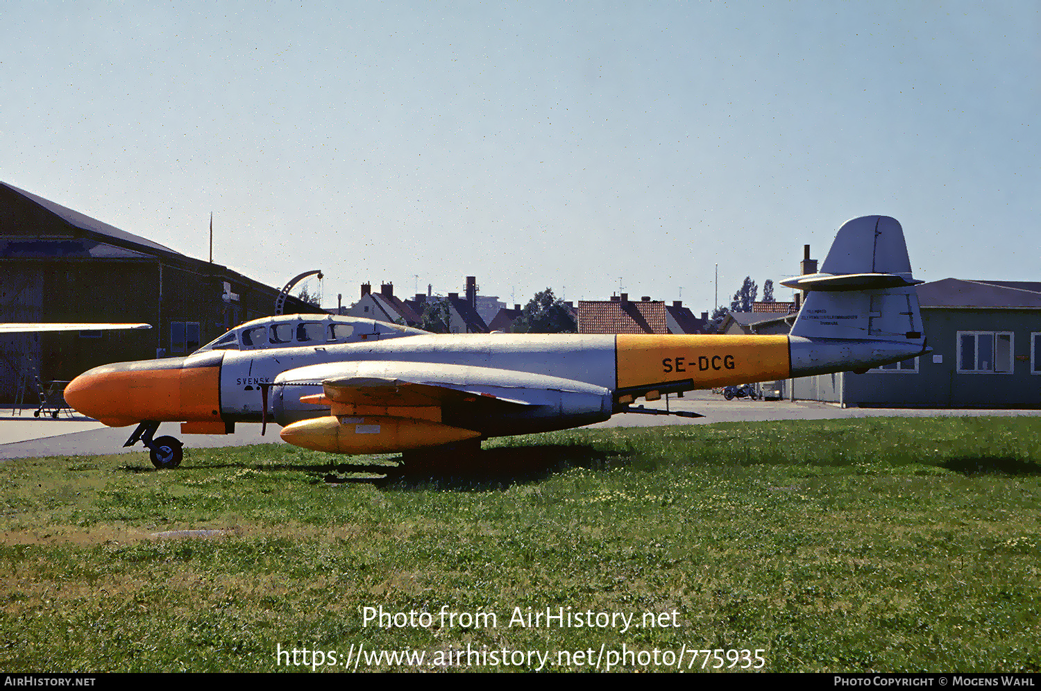 Aircraft Photo of SE-DCG | Gloster Meteor TT20 | Svensk Flygtjänst | AirHistory.net #775935