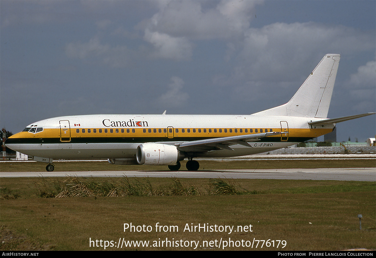 Aircraft Photo of C-FPWD | Boeing 737-3Y0 | Canadian Airlines | AirHistory.net #776179