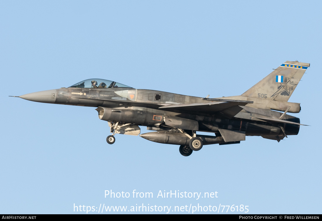 Aircraft Photo of 505 | Lockheed Martin F-16CJ Fighting Falcon | Greece - Air Force | AirHistory.net #776185