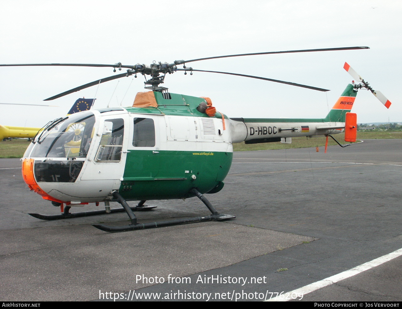 Aircraft Photo of D-HBOC | MBB BO-105C | Air Lloyd | AirHistory.net #776209