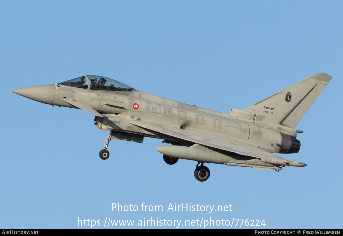 Aircraft Photo of MM7303 | Eurofighter F-2000A Typhoon | Italy - Air Force | AirHistory.net #776224