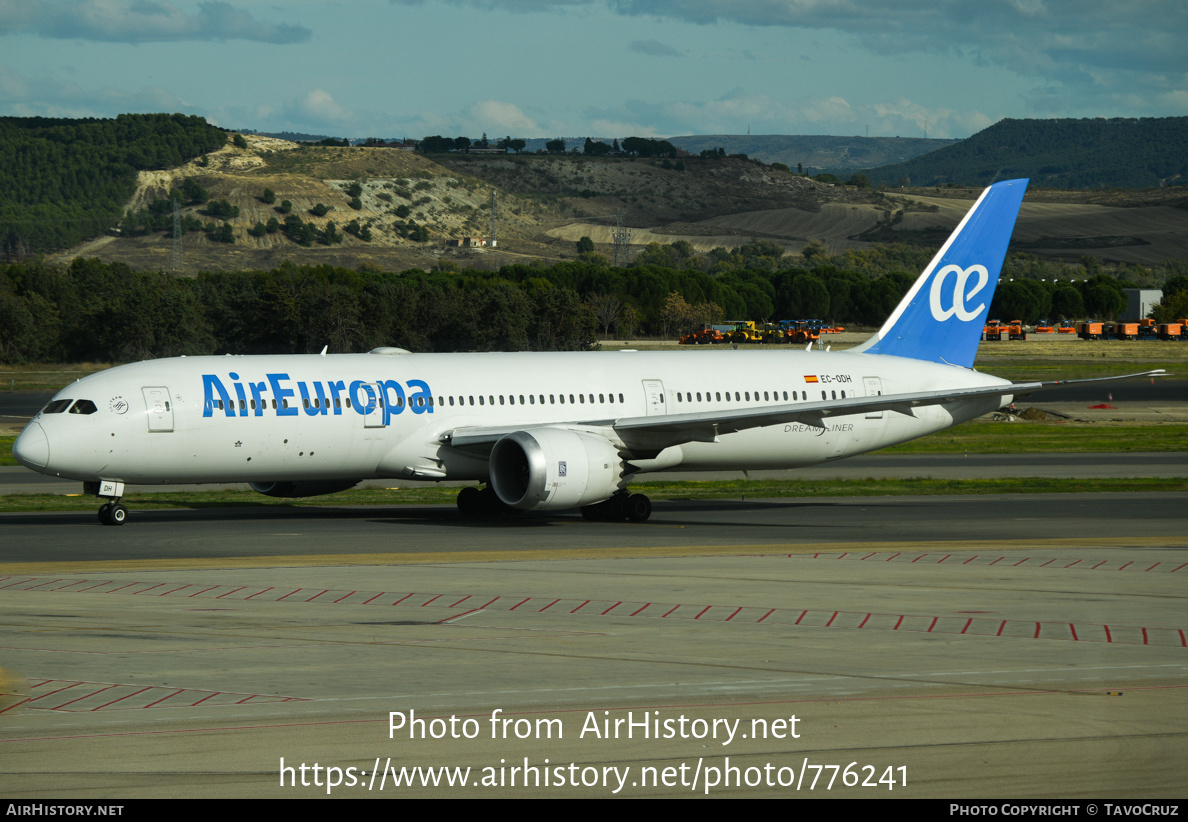 Aircraft Photo of EC-ODH | Boeing 787-9 Dreamliner | Air Europa | AirHistory.net #776241