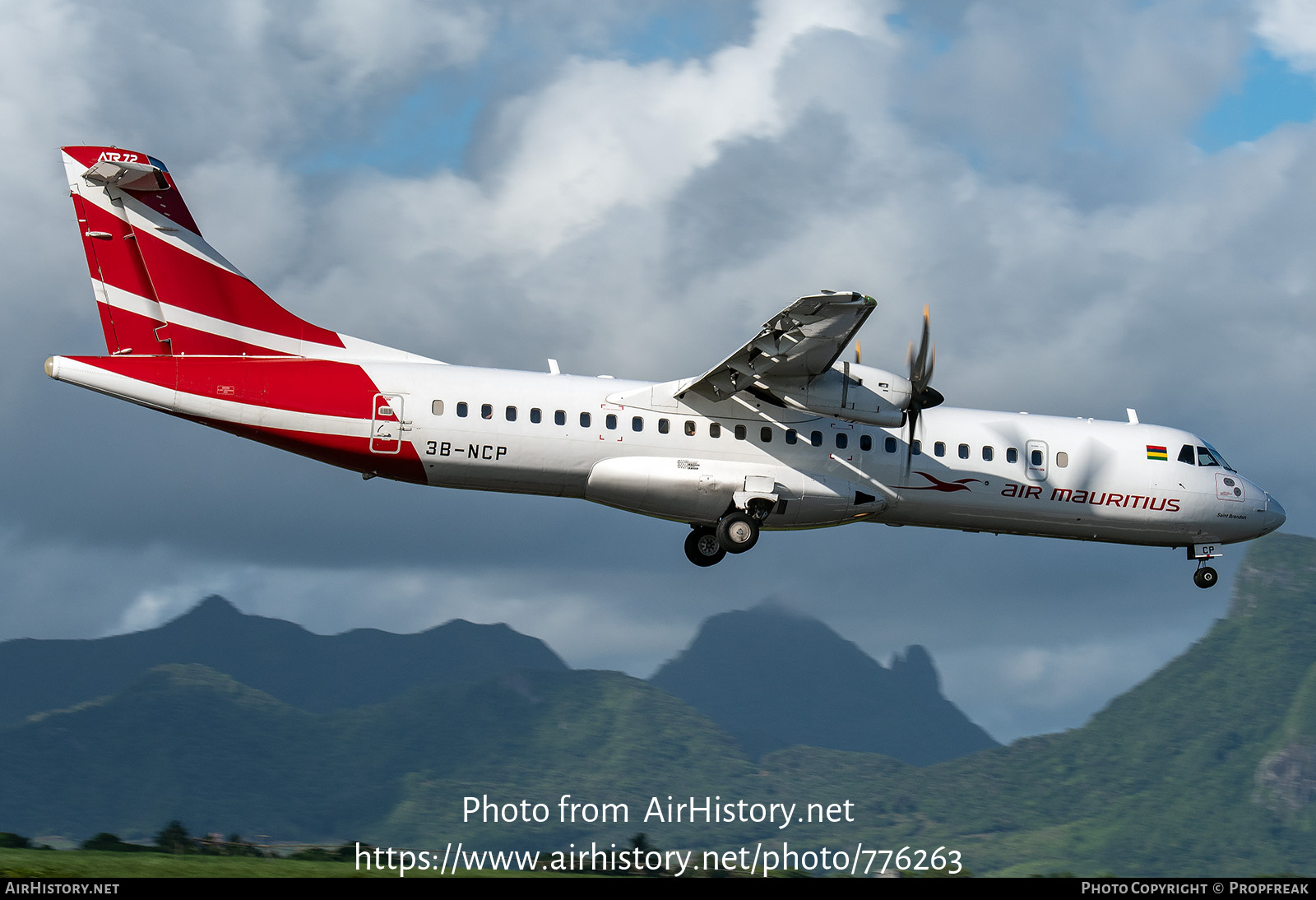 Aircraft Photo of 3B-NCP | ATR ATR-72-600 (ATR-72-212A) | Air Mauritius | AirHistory.net #776263