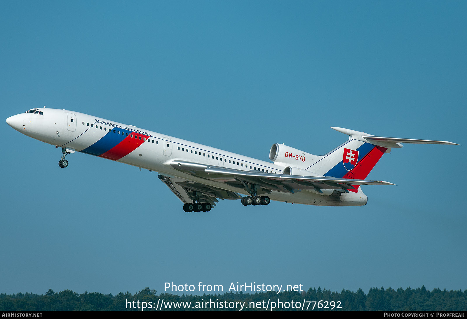 Aircraft Photo of OM-BYO | Tupolev Tu-154M | Slovakia - Government | AirHistory.net #776292