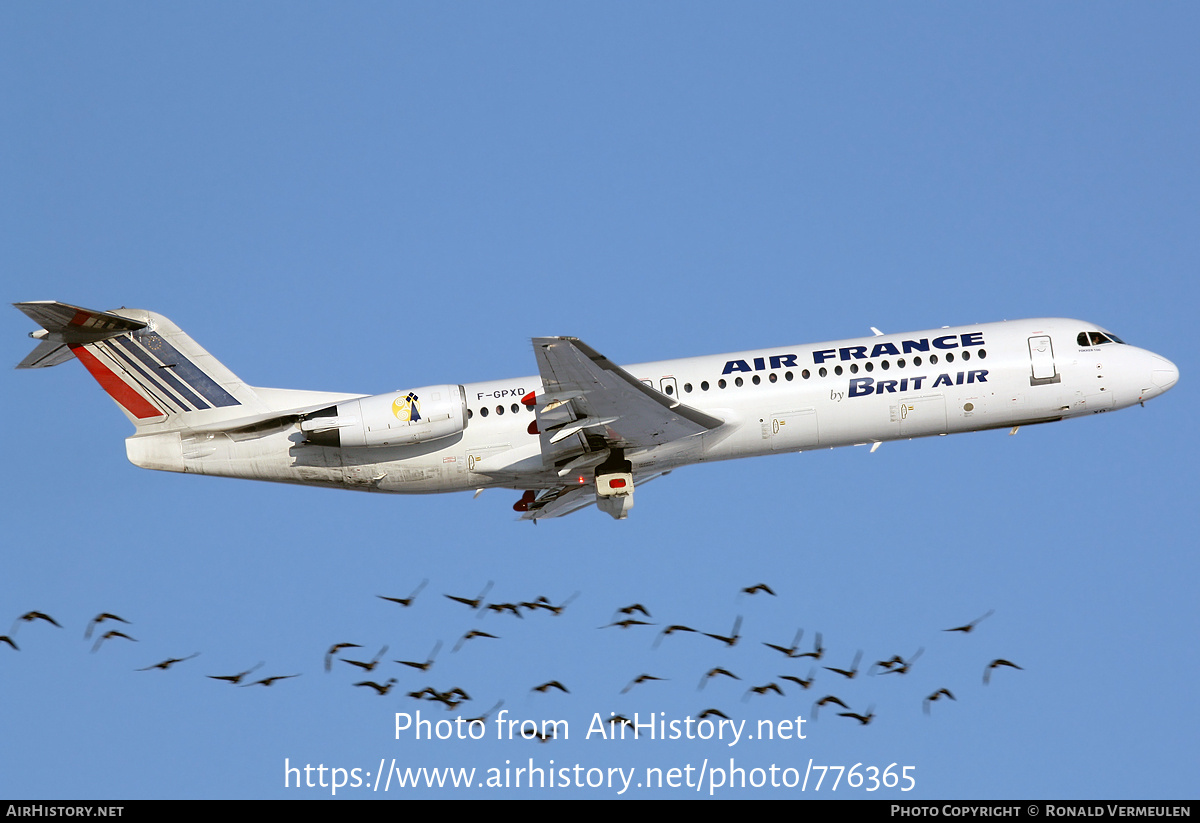 Aircraft Photo of F-GPXD | Fokker 100 (F28-0100) | Air France | AirHistory.net #776365