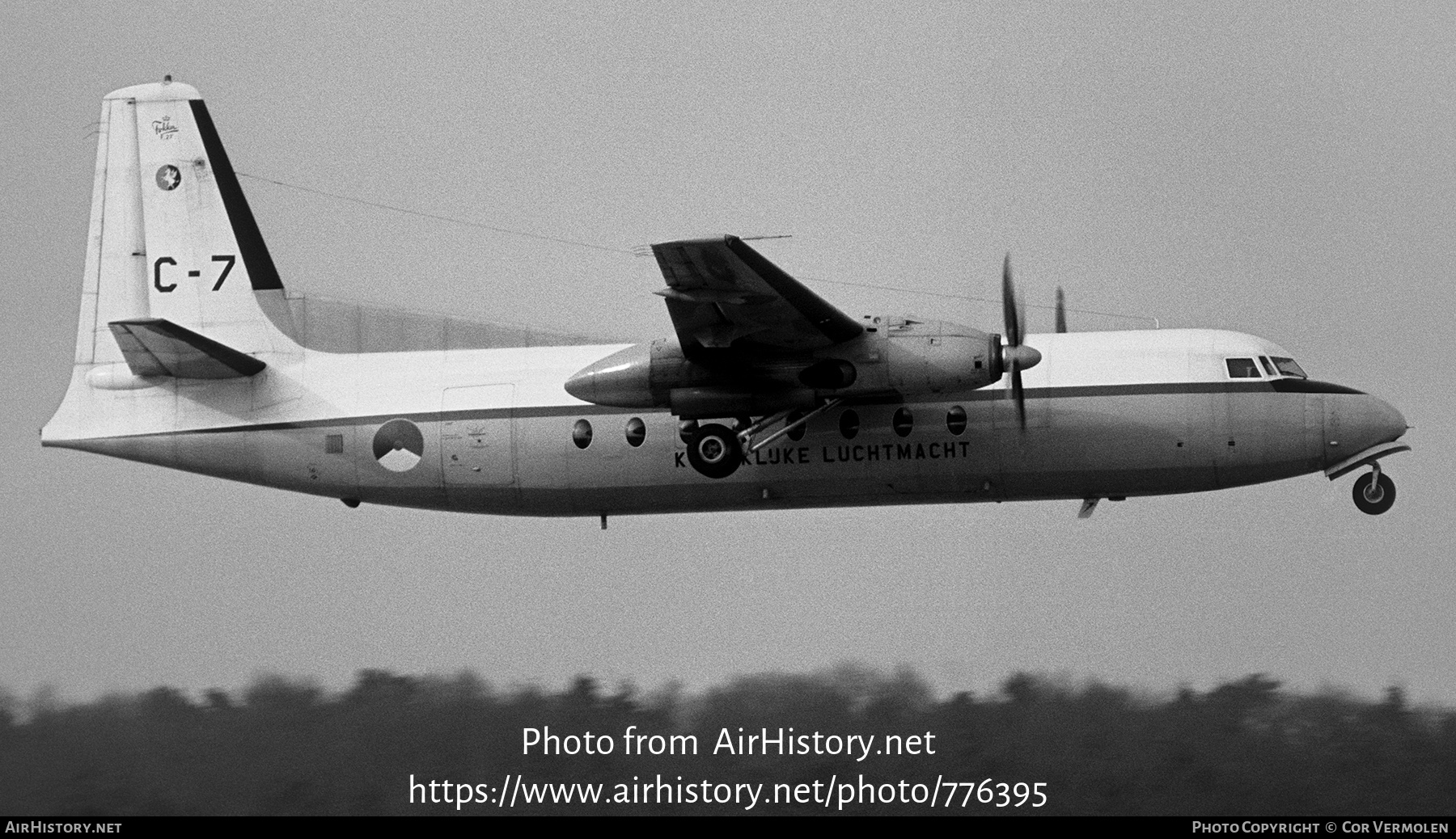 Aircraft Photo of C-7 | Fokker F27-300M Troopship | Netherlands - Air Force | AirHistory.net #776395