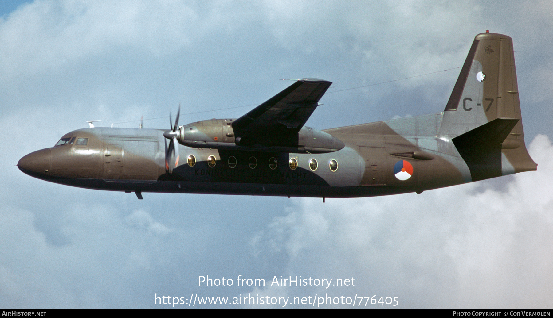 Aircraft Photo of C-7 | Fokker F27-300M Troopship | Netherlands - Air Force | AirHistory.net #776405