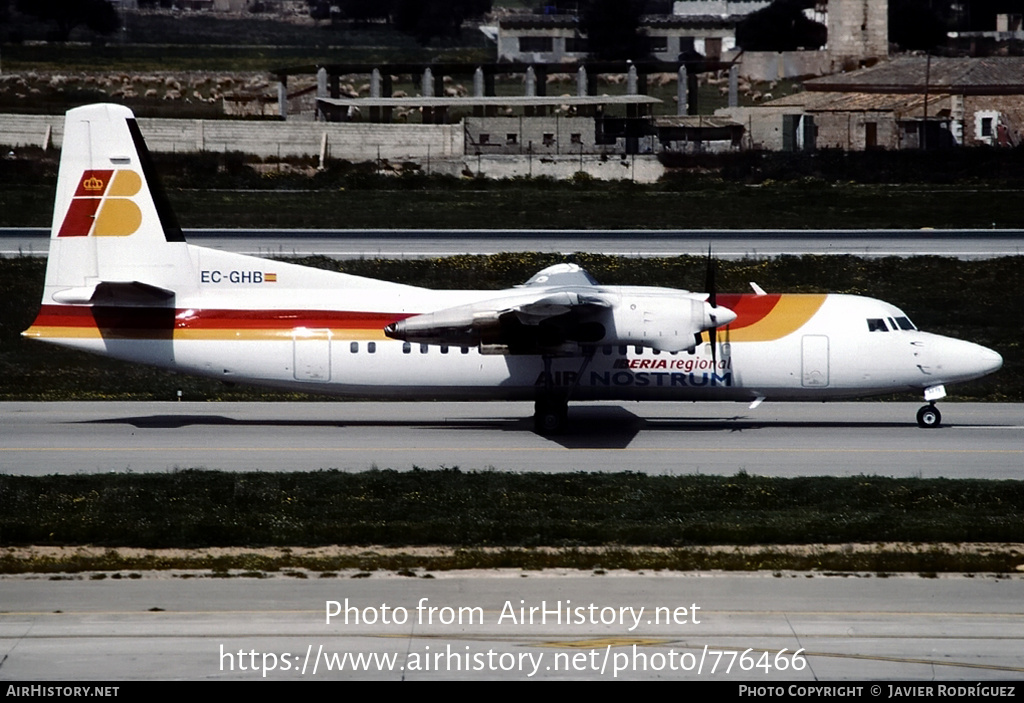 Aircraft Photo of EC-GHB | Fokker 50 | Iberia Regional | AirHistory.net #776466