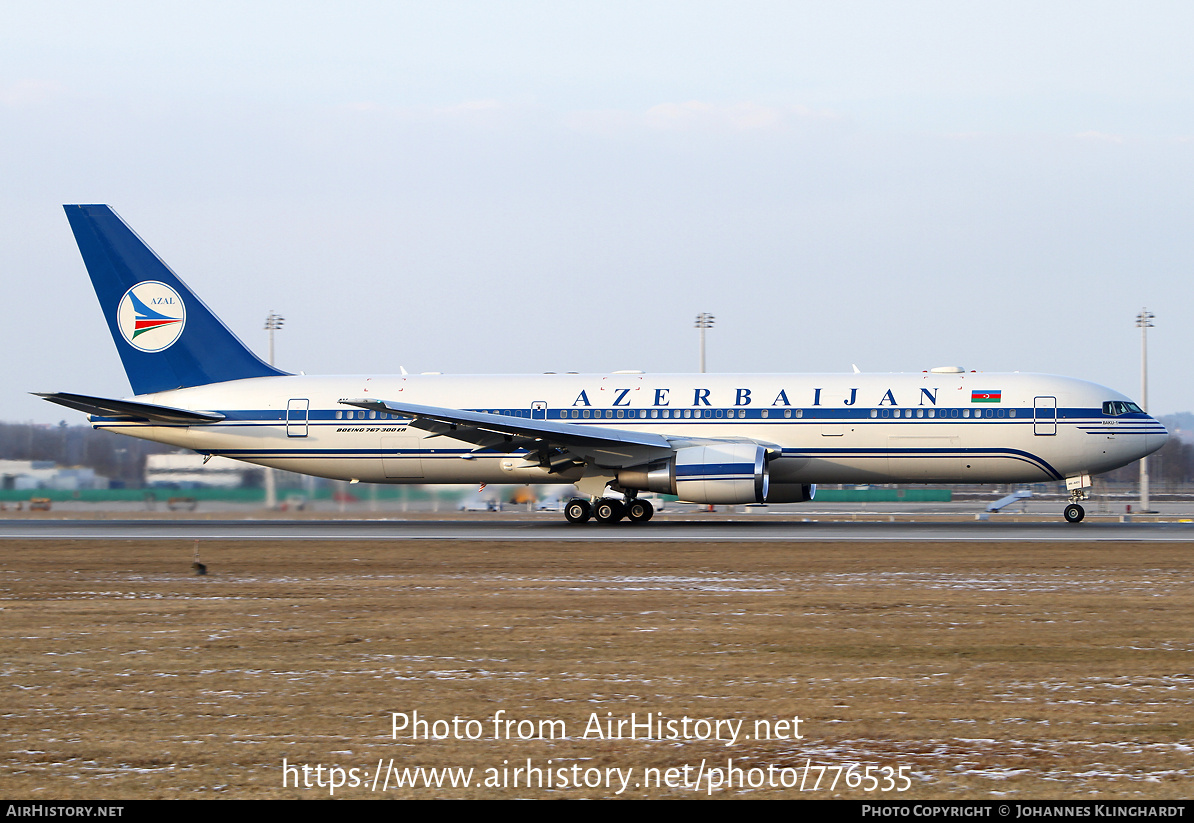 Aircraft Photo of 4K-AI01 | Boeing 767-32L/ER | Azerbaijan Government | AirHistory.net #776535