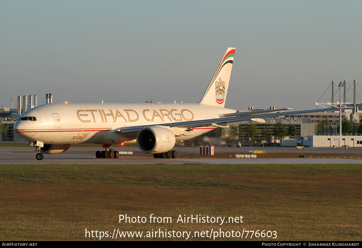 Aircraft Photo of A6-DDA | Boeing 777-FFX | Etihad Airways Cargo | AirHistory.net #776603