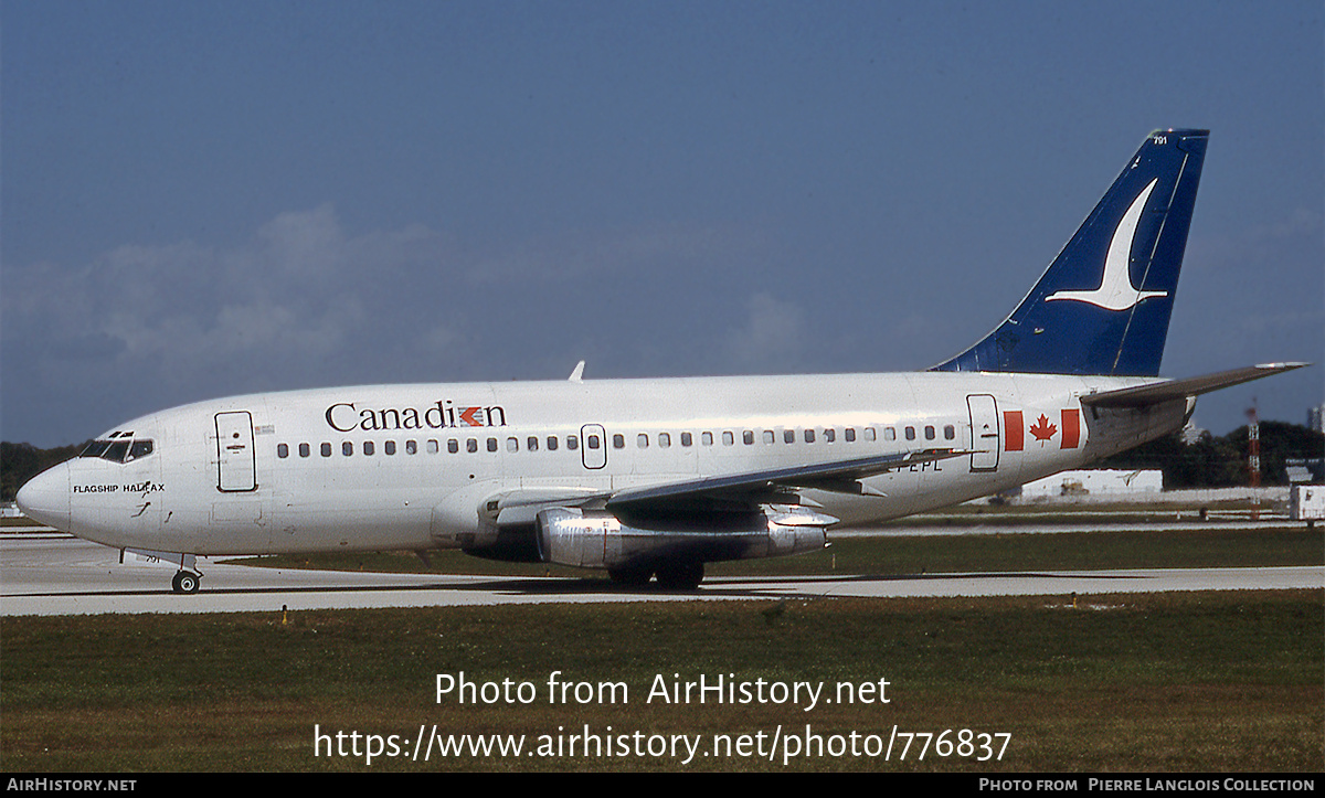 Aircraft Photo of C-FEPL | Boeing 737-2E1 | Canadian Airlines | AirHistory.net #776837