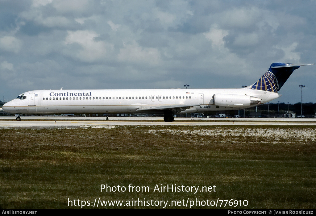 Aircraft Photo of N15820 | McDonnell Douglas MD-82 (DC-9-82) | Continental Airlines | AirHistory.net #776910