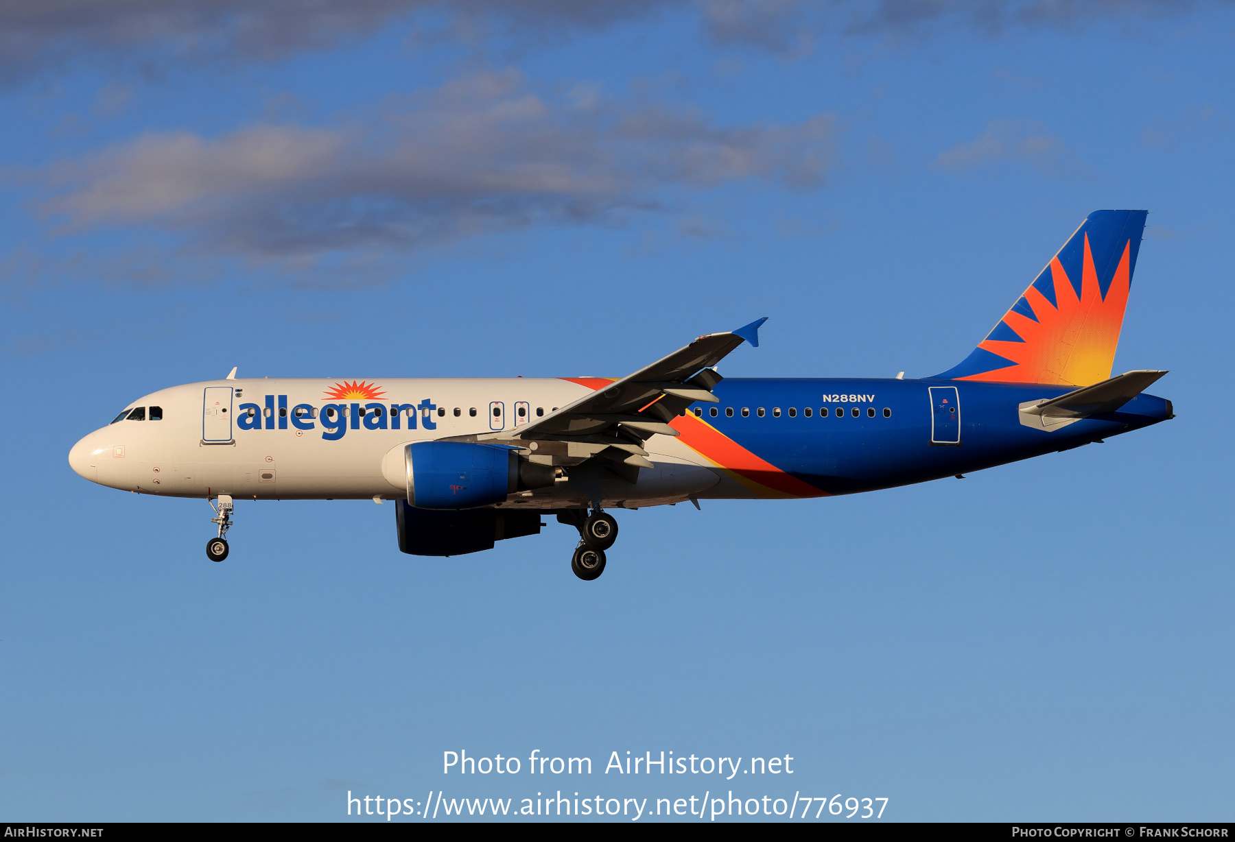 Aircraft Photo of N288NV | Airbus A320-214 | Allegiant Air | AirHistory.net #776937