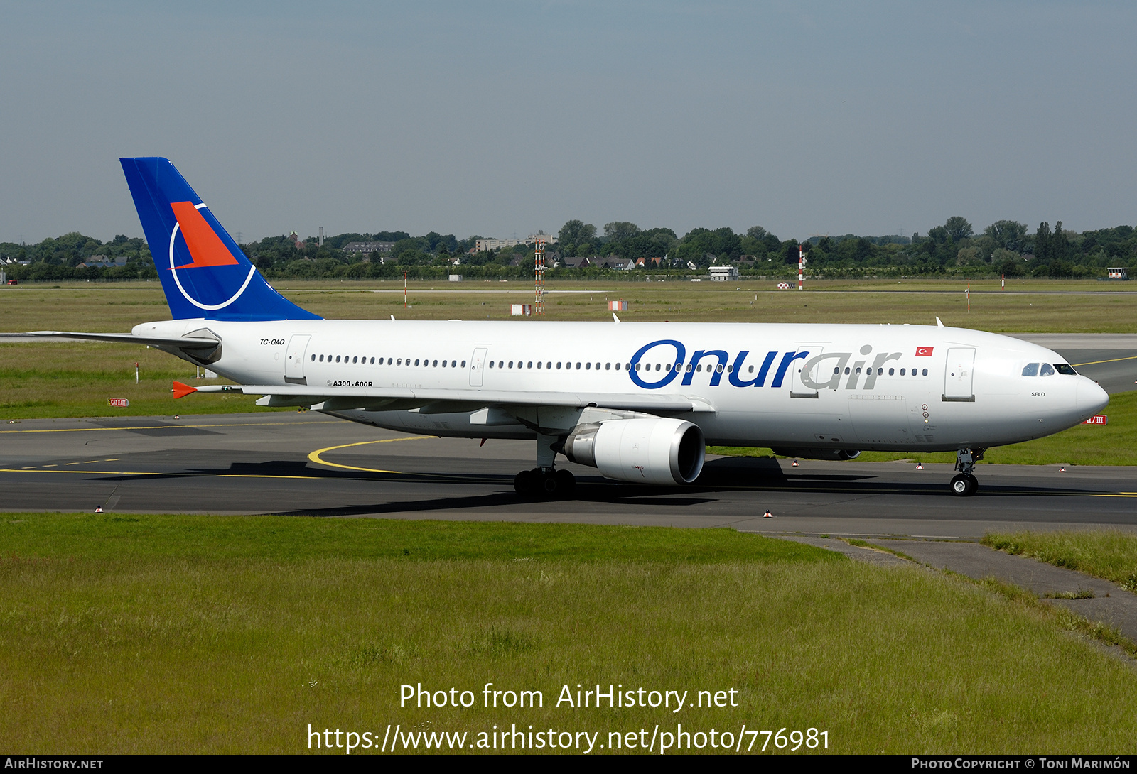 Aircraft Photo of TC-OAO | Airbus A300B4-605R | Onur Air | AirHistory.net #776981