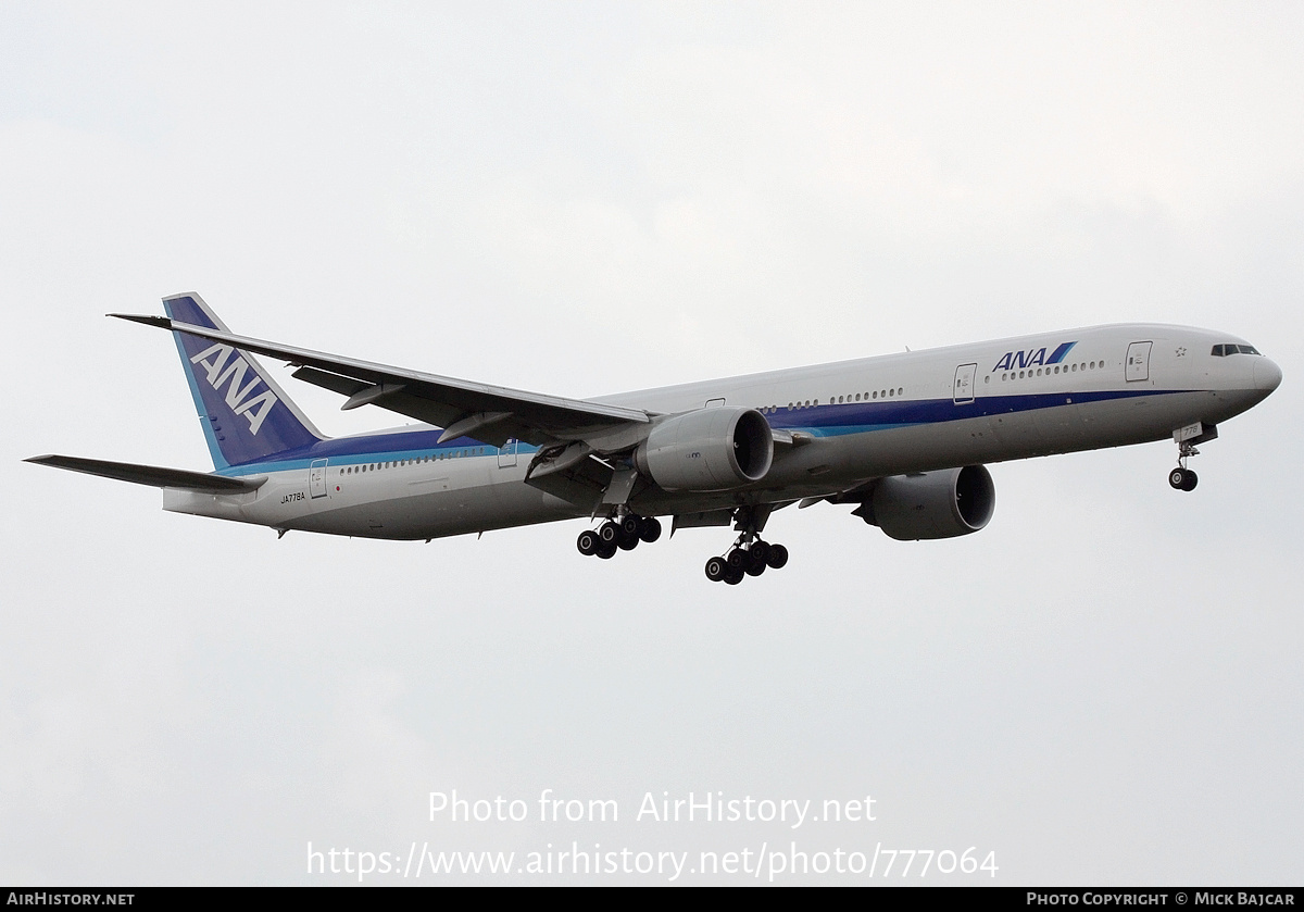 Aircraft Photo of JA778A | Boeing 777-381/ER | All Nippon Airways - ANA | AirHistory.net #777064