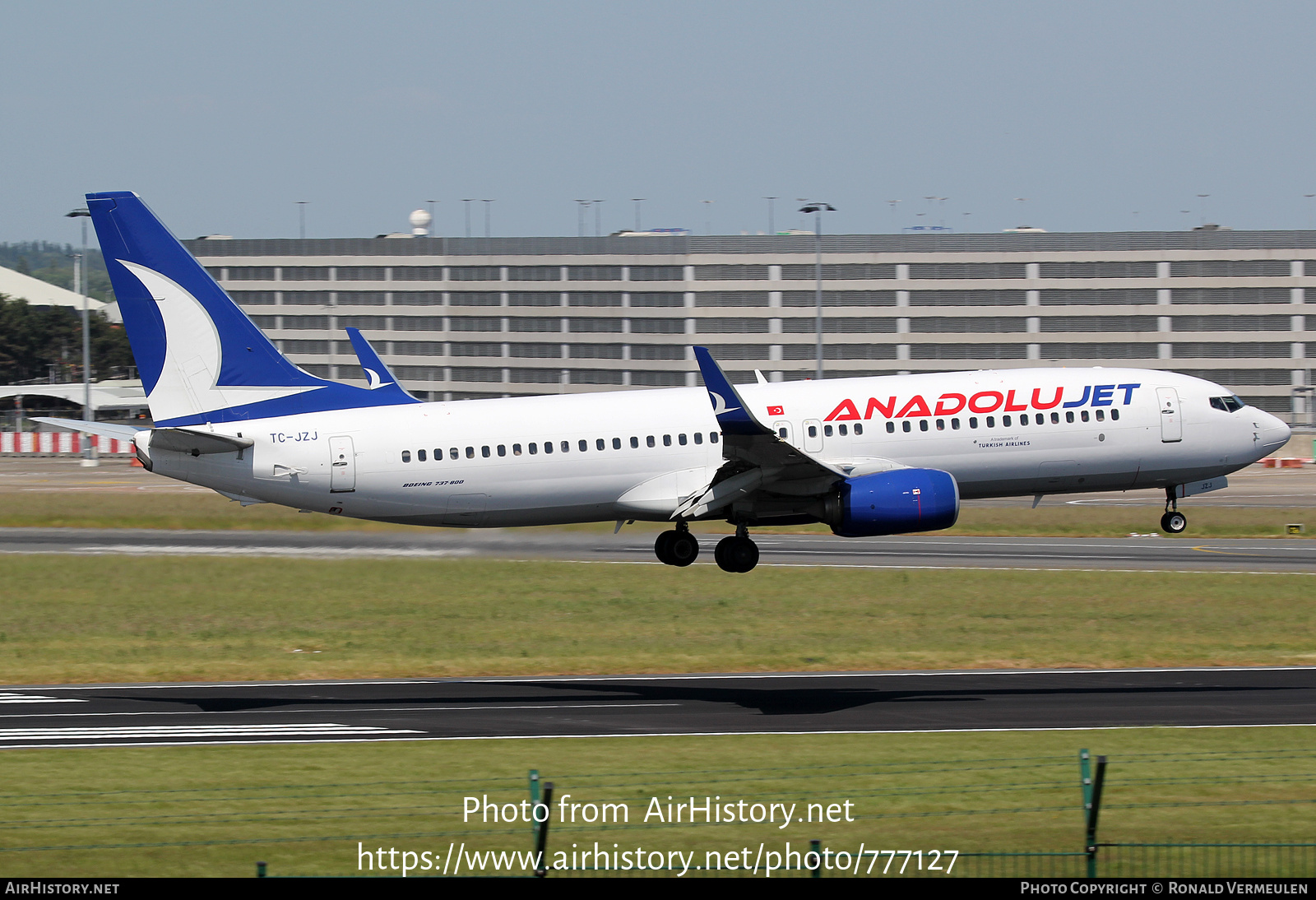 Aircraft Photo of TC-JZJ | Boeing 737-8AS | AnadoluJet | AirHistory.net #777127