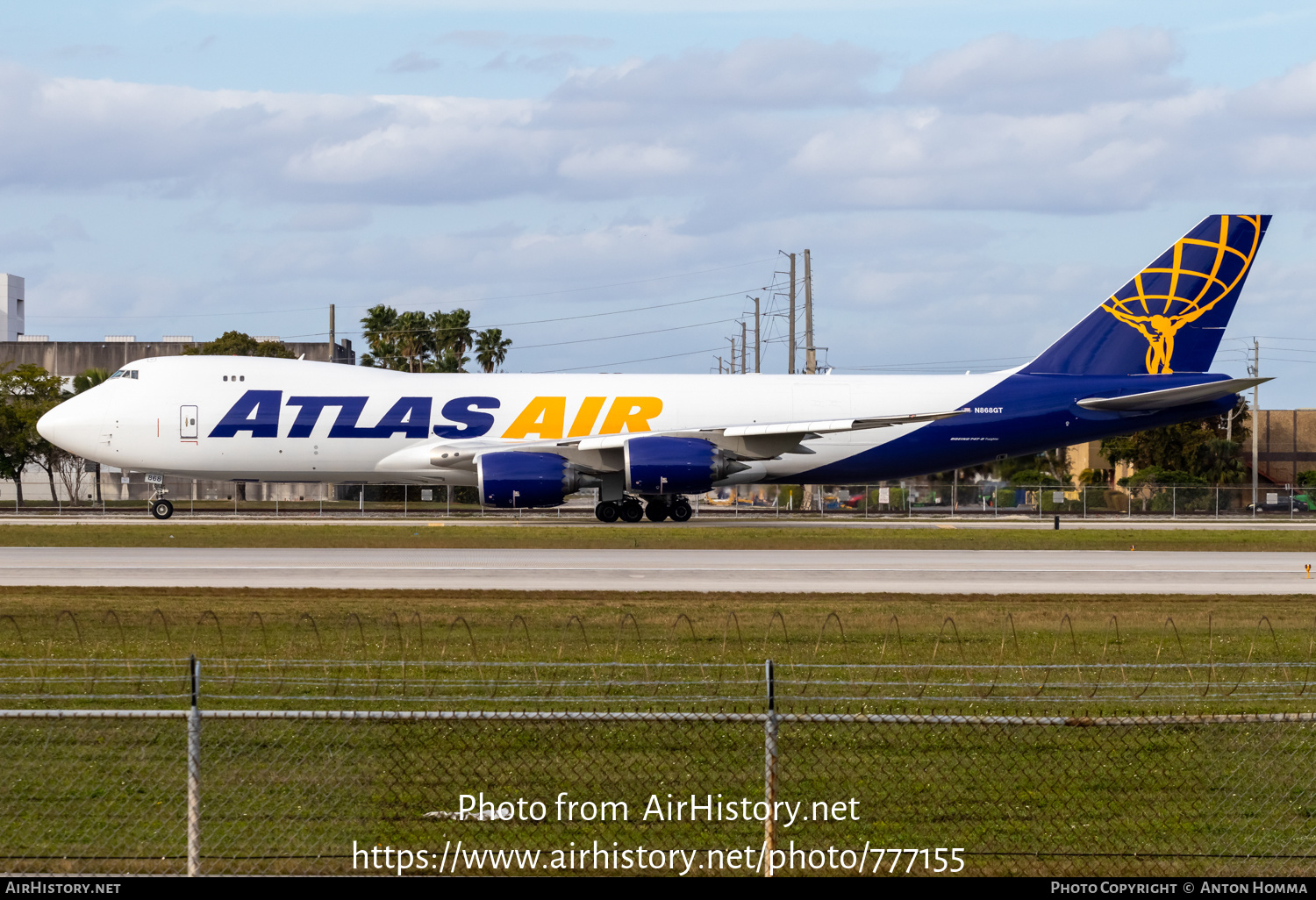 Aircraft Photo of N868GT | Boeing 747-83QF/SCD | Atlas Air | AirHistory.net #777155