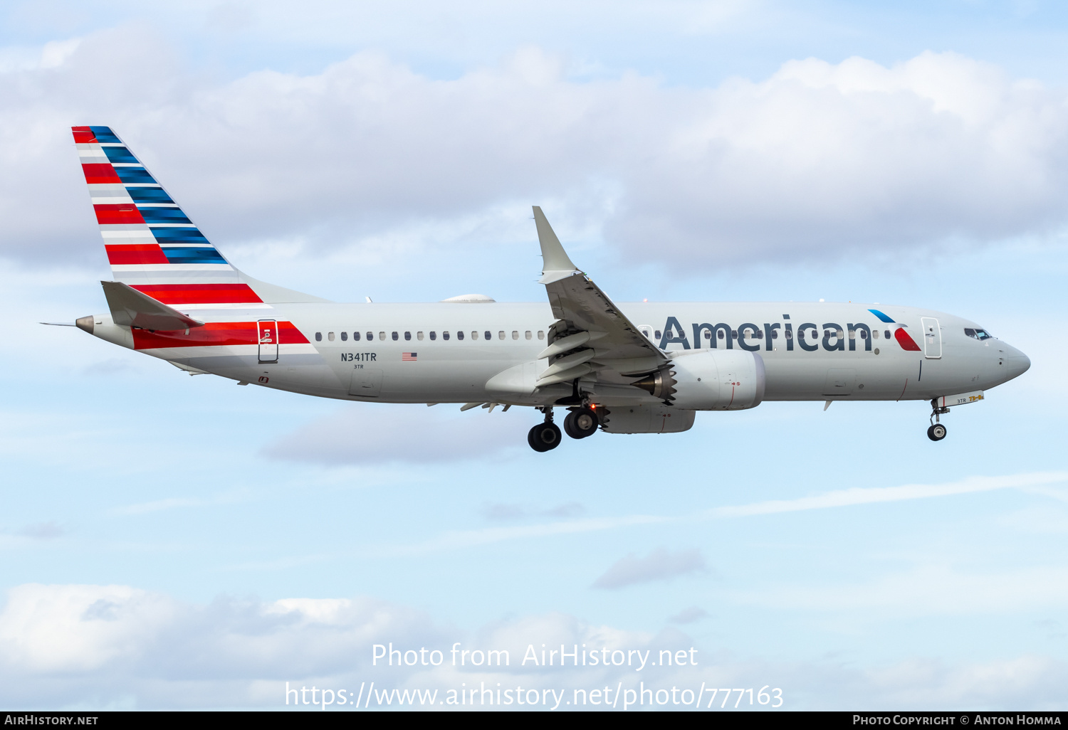 Aircraft Photo of N341TR | Boeing 737-8 Max 8 | American Airlines | AirHistory.net #777163