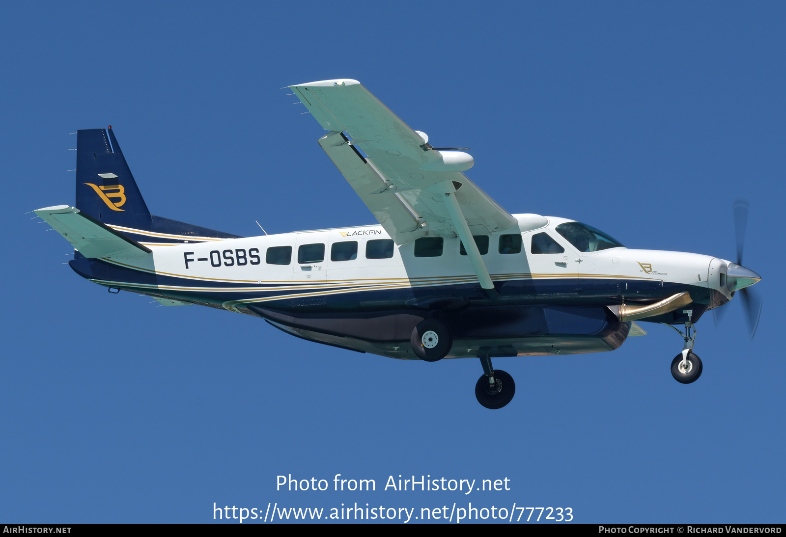 Aircraft Photo of F-OSBS | Cessna 208B Grand Caravan | St. Barth Commuter | AirHistory.net #777233