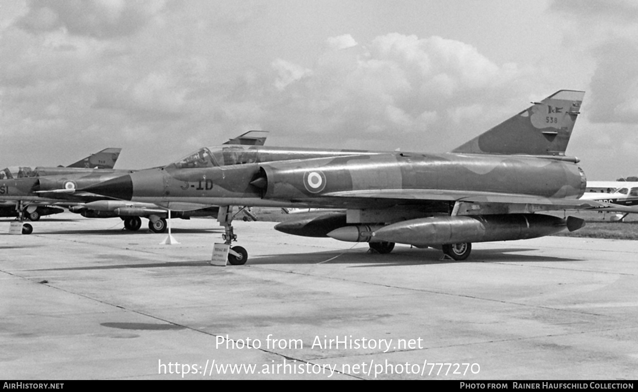 Aircraft Photo of 538 | Dassault Mirage IIIE | France - Air Force | AirHistory.net #777270