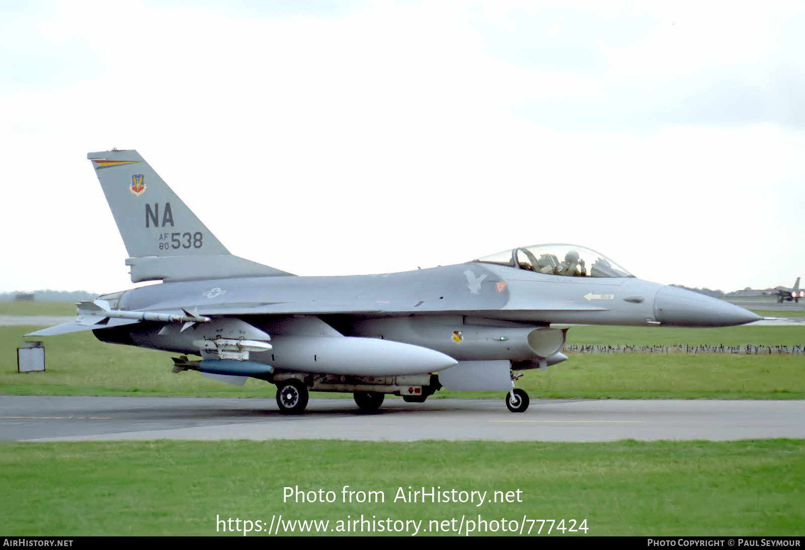 Aircraft Photo of 80-0538 / AF80-538 | General Dynamics F-16A Fighting Falcon | USA - Air Force | AirHistory.net #777424