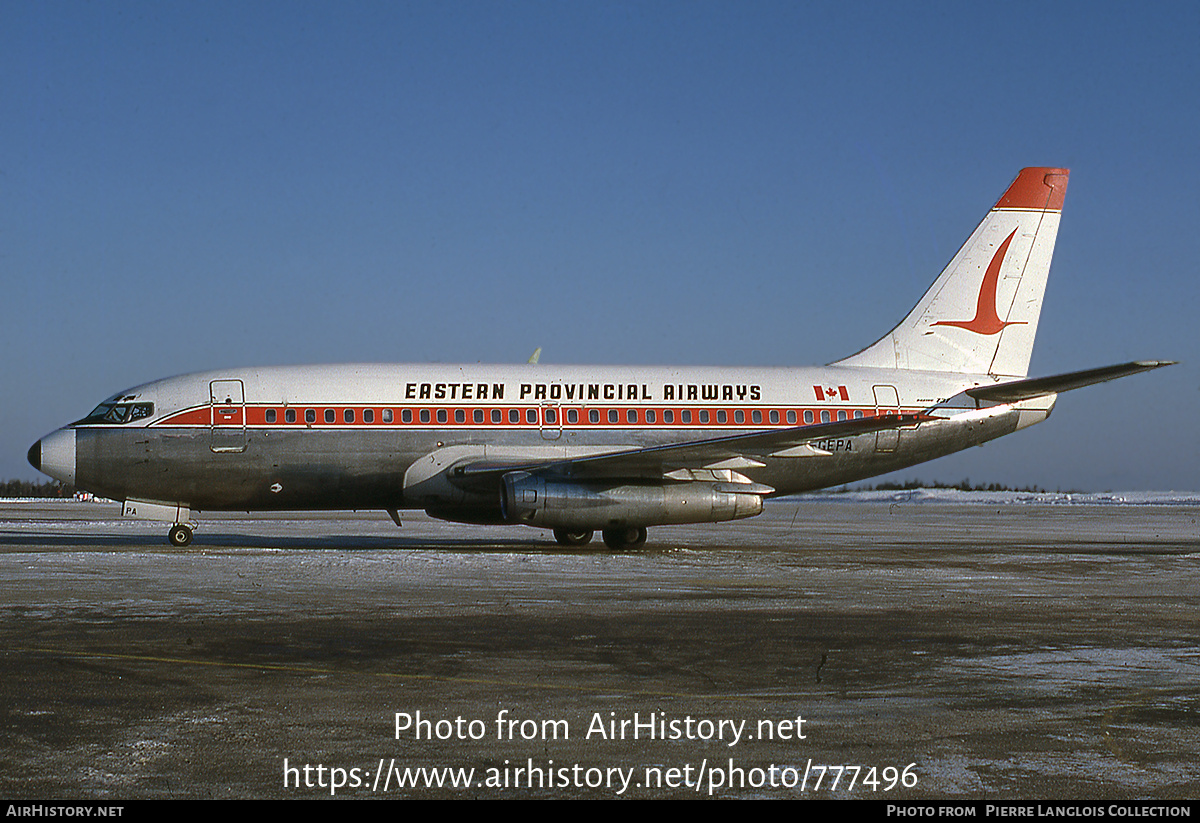 Aircraft Photo of C-GEPA | Boeing 737-2E1/Adv | Eastern Provincial Airways - EPA | AirHistory.net #777496