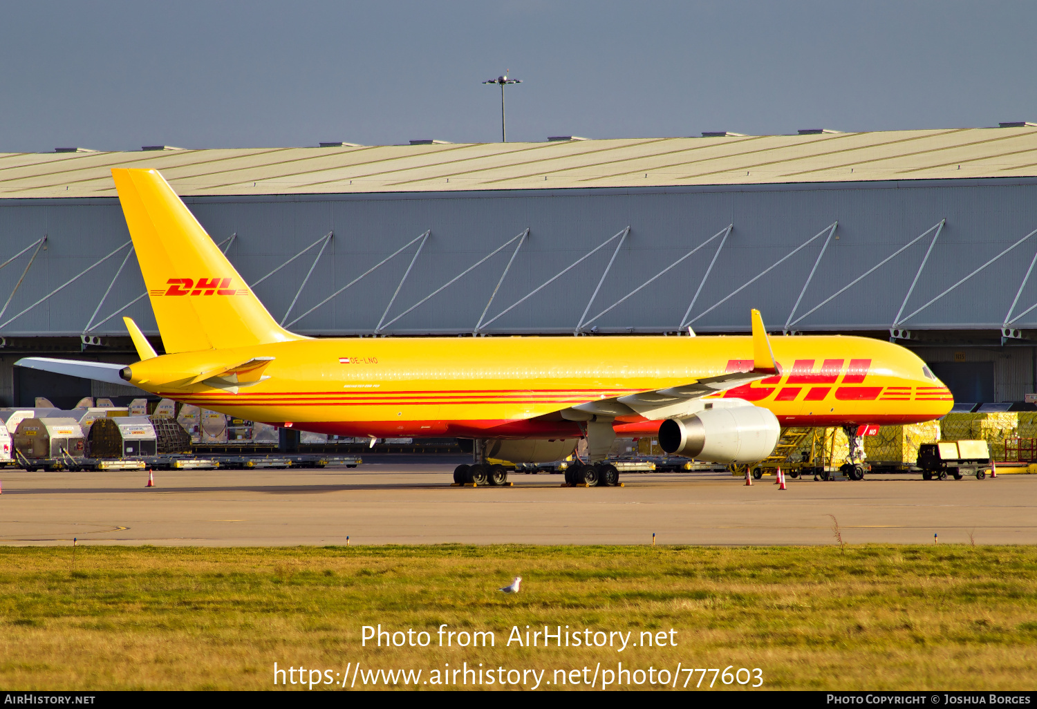 Aircraft Photo of OE-LNO | Boeing 757-223(PCF) | DHL International | AirHistory.net #777603