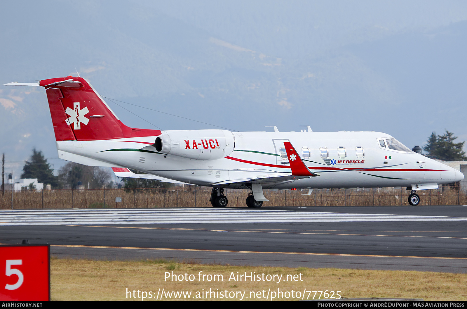 Aircraft Photo of XA-UCI | Gates Learjet 55 | Jet Rescue | AirHistory.net #777625