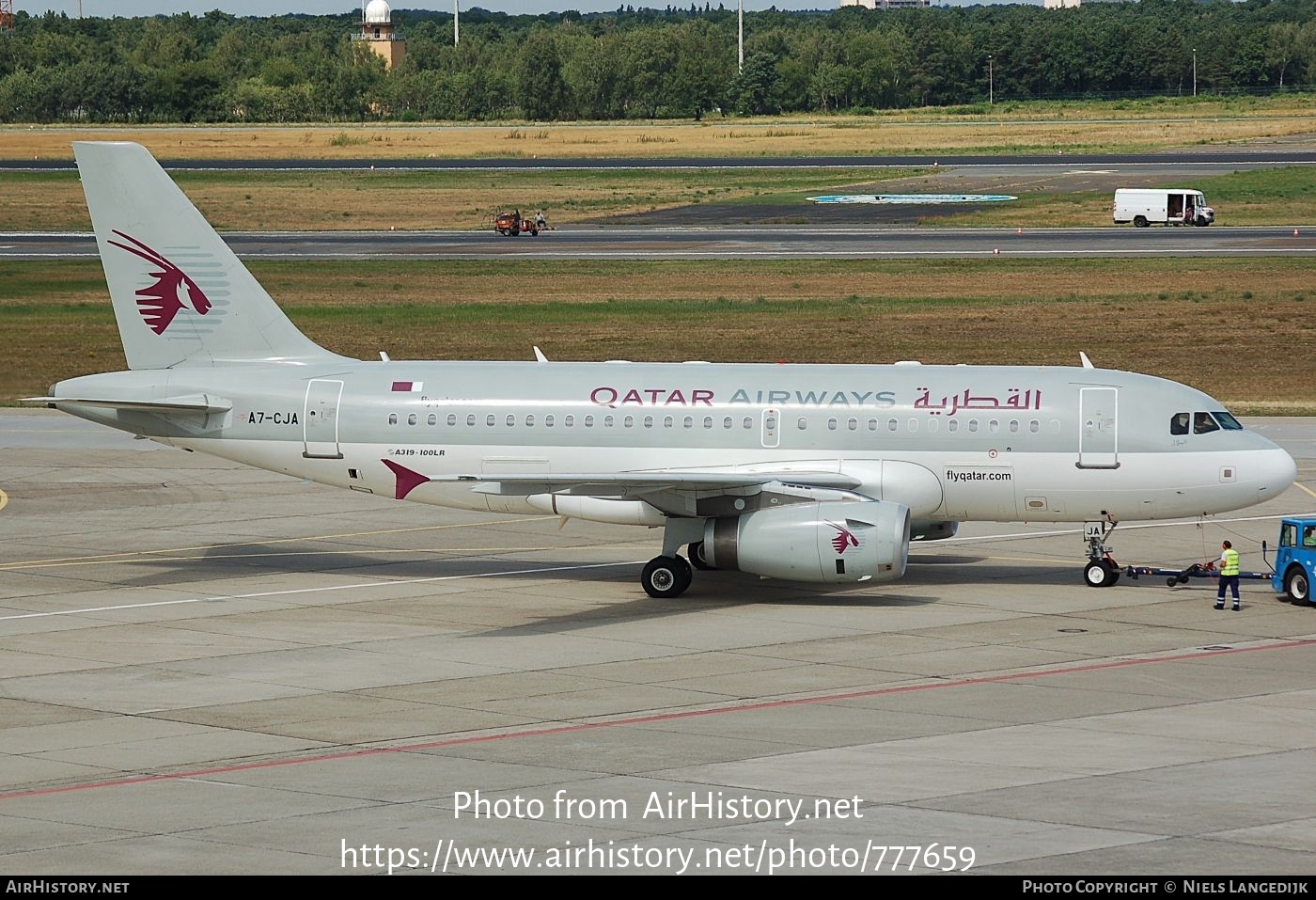 Aircraft Photo of A7-CJA | Airbus A319-133LR | Qatar Airways | AirHistory.net #777659