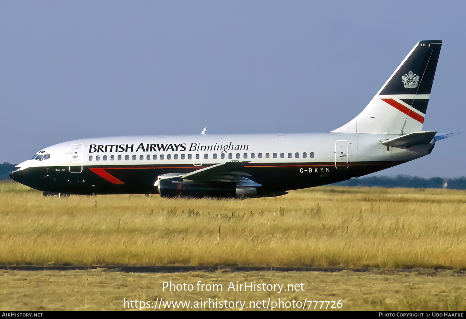 Aircraft Photo of G-BKYN | Boeing 737-236/Adv | British Airways Birmingham | AirHistory.net #777726