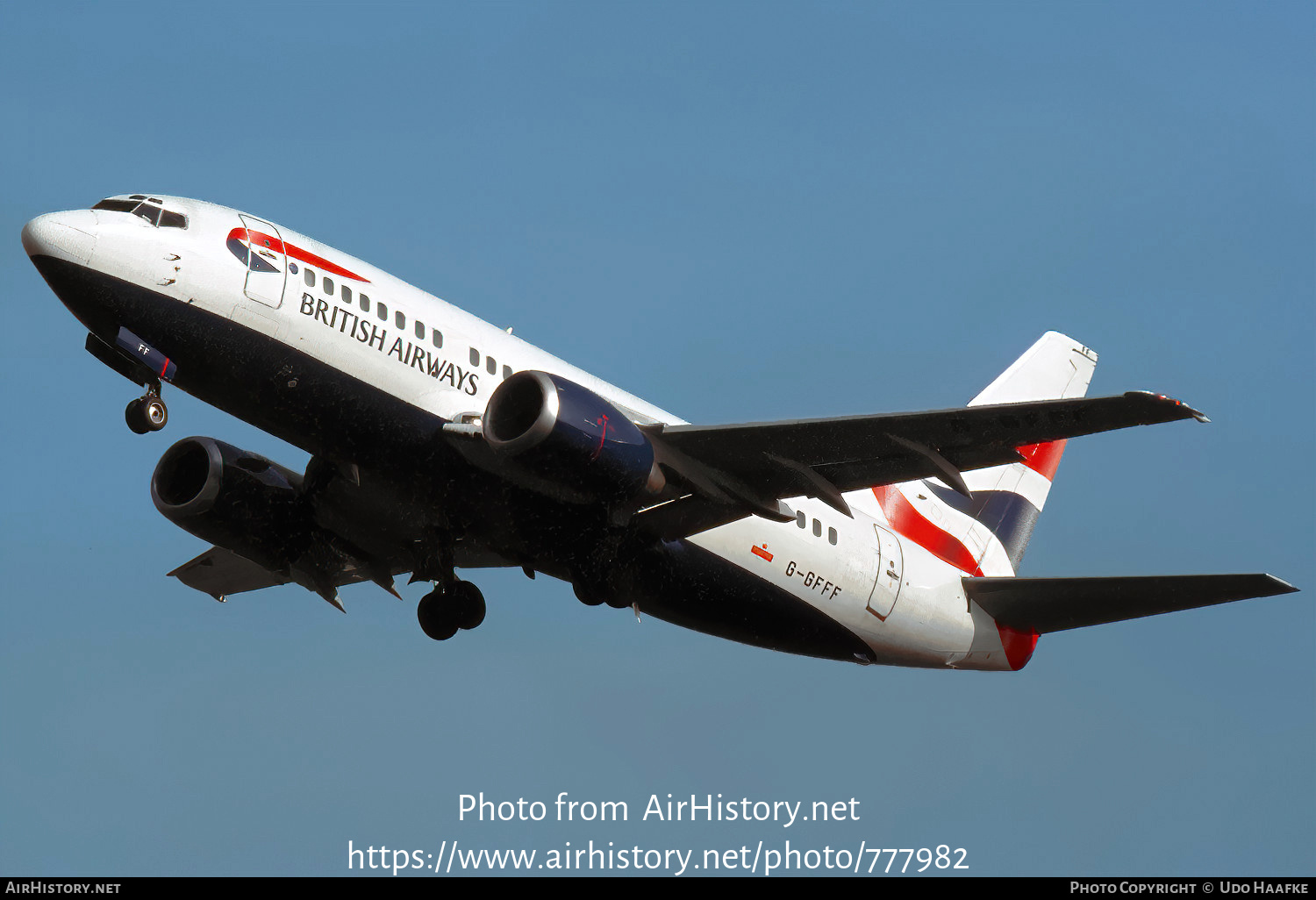 Aircraft Photo of G-GFFF | Boeing 737-53A | British Airways | AirHistory.net #777982