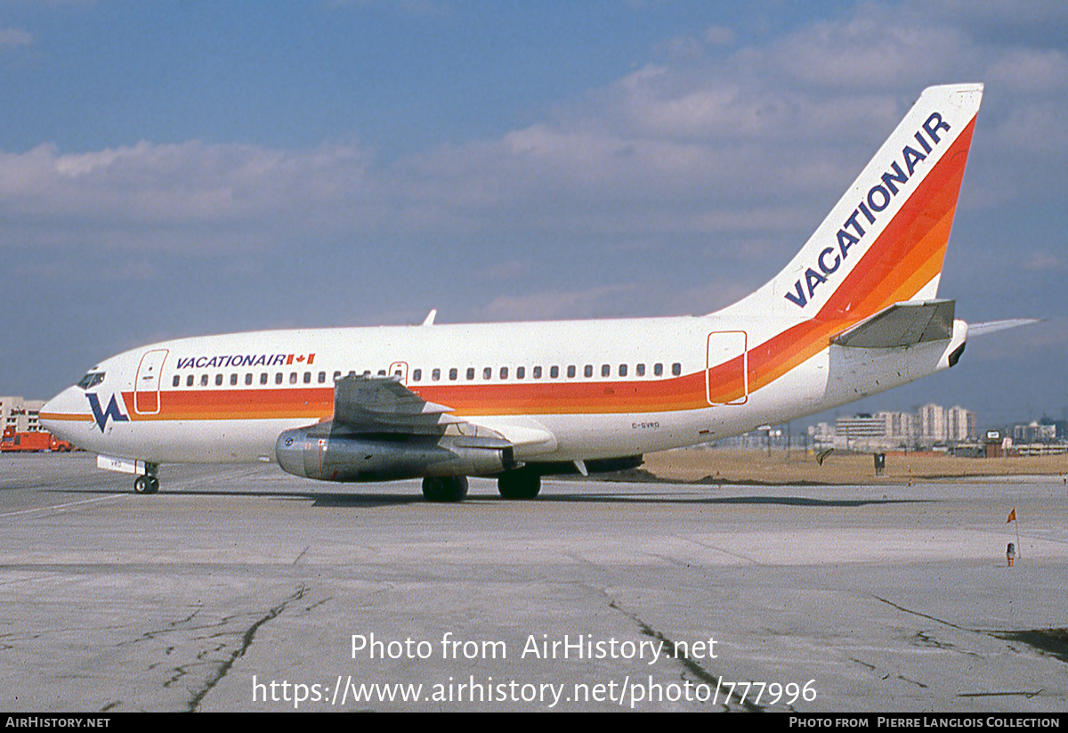 Aircraft Photo of C-GVRD | Boeing 737-2A9/Adv | Vacationair | AirHistory.net #777996