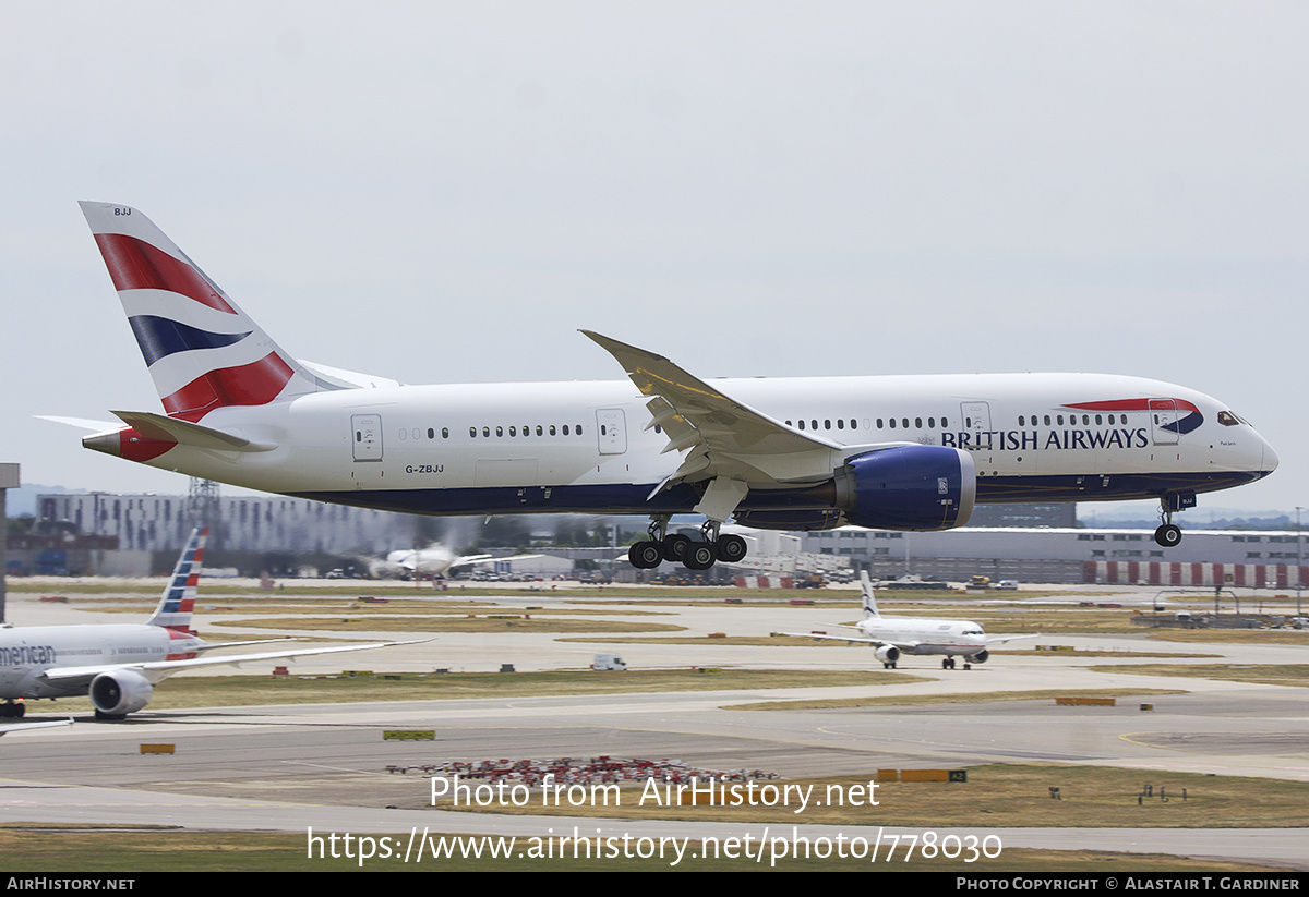 Aircraft Photo of G-ZBJJ | Boeing 787-8 Dreamliner | British Airways | AirHistory.net #778030