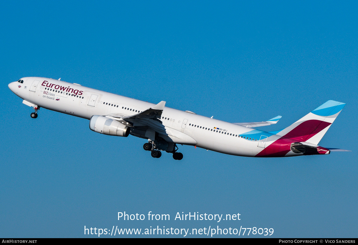 Aircraft Photo of OO-SFJ | Airbus A330-343 | Eurowings | AirHistory.net #778039