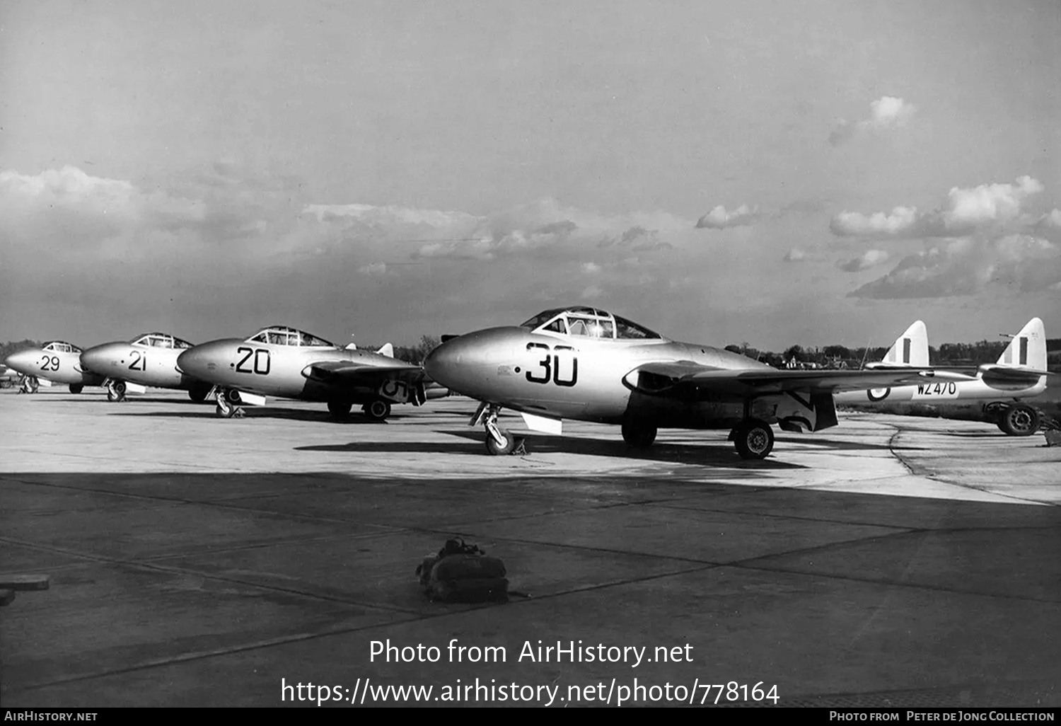 Aircraft Photo of WZ470 | De Havilland D.H. 115 Vampire T11 | UK - Air Force | AirHistory.net #778164