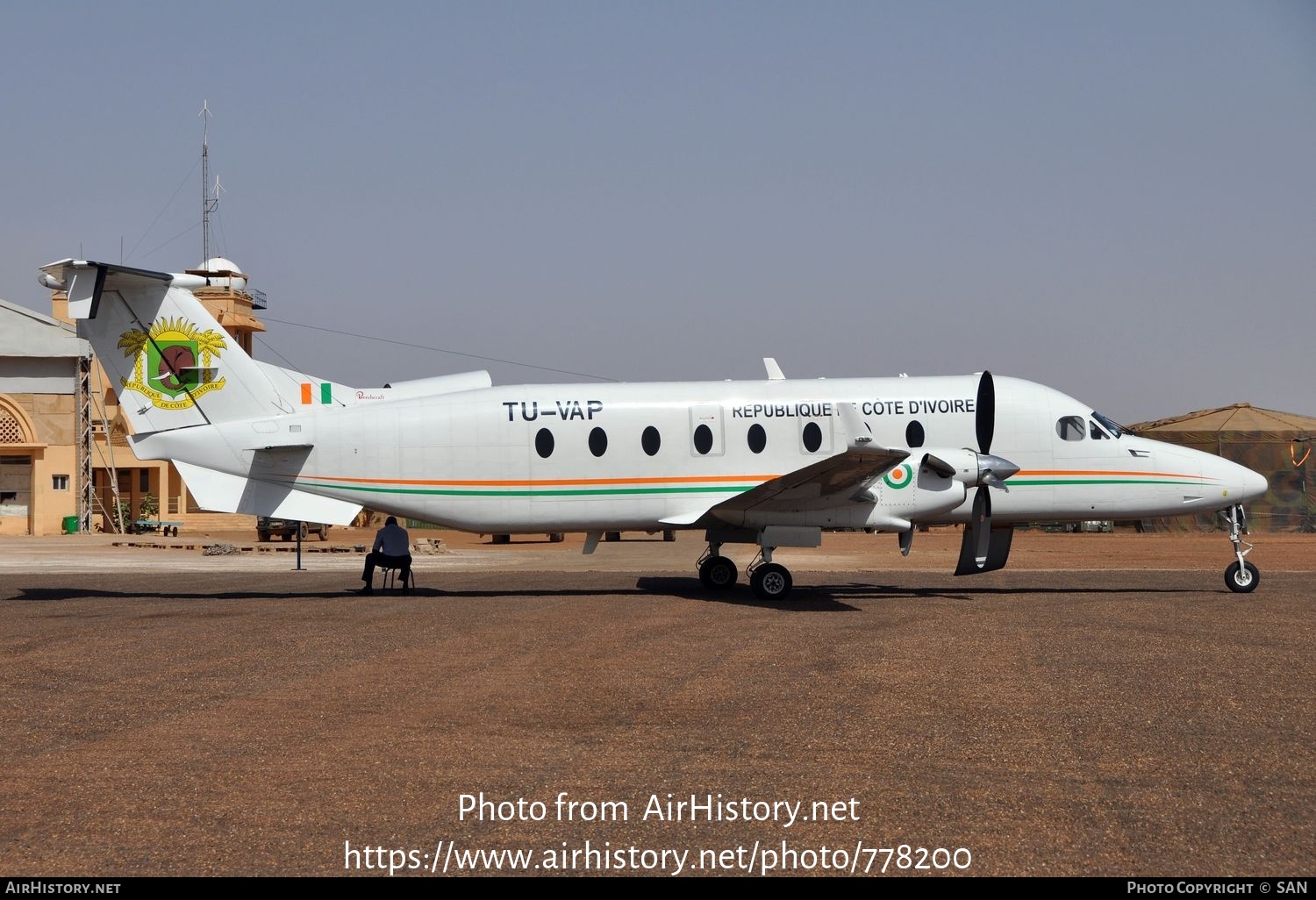 Aircraft Photo of TU-VAP | Beech 1900D | Ivory Coast - Government | AirHistory.net #778200